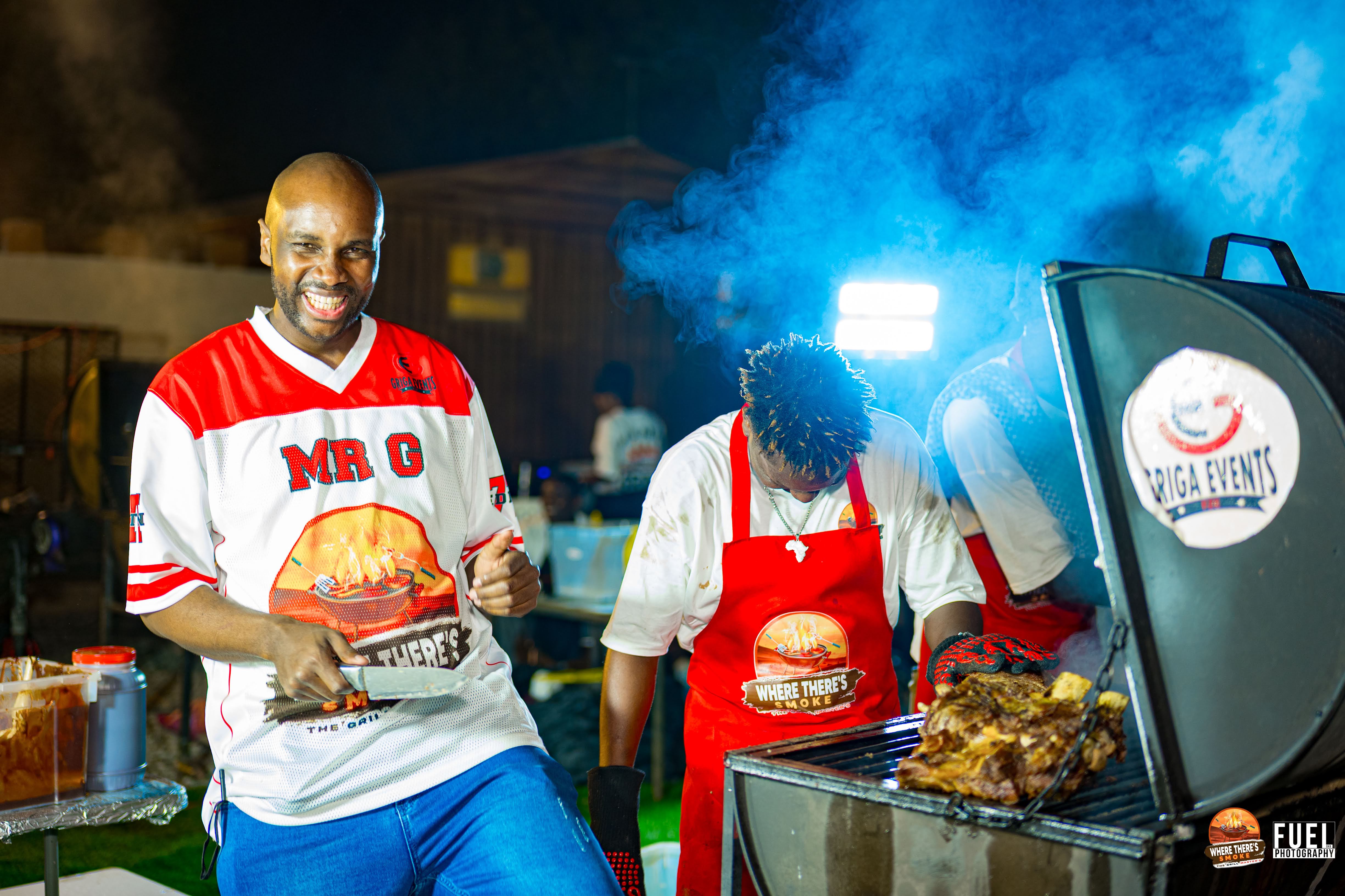 Smoke Edition 7 gold lighting in the night