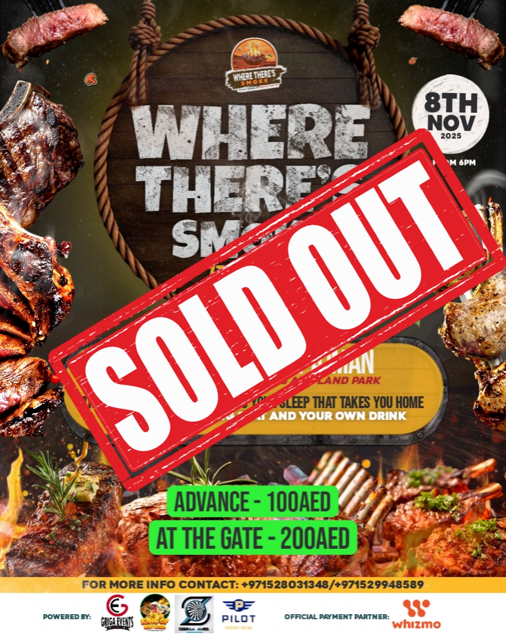Where There's Smoke Sold Out poster